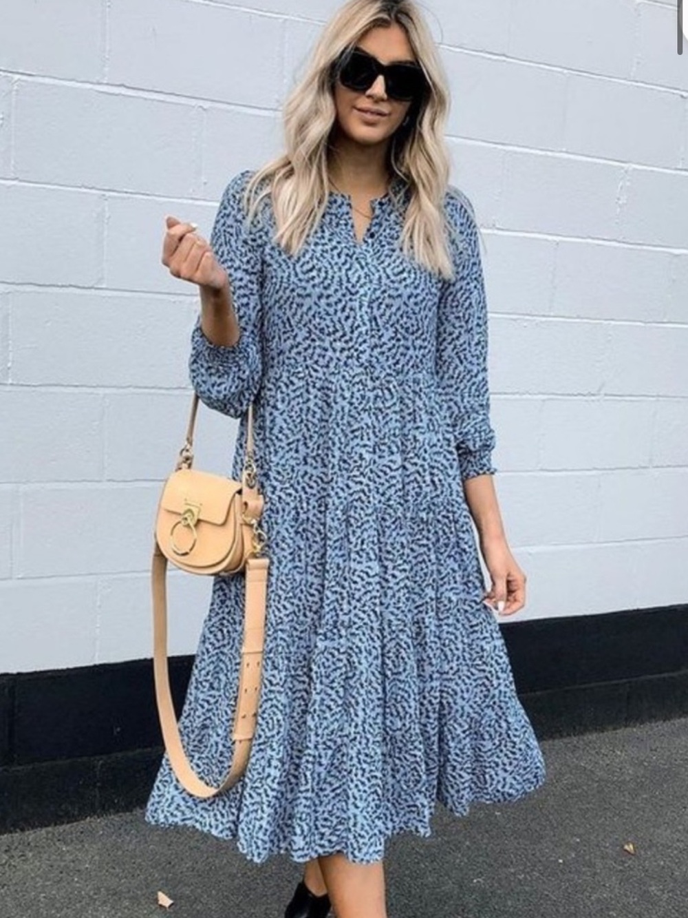 Zara midi flowy dress